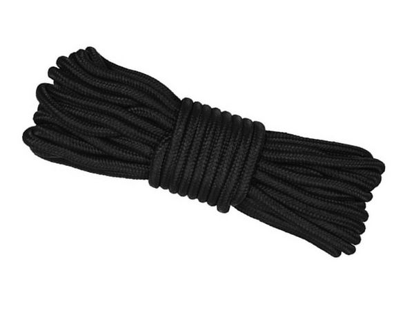 Touw 5 mm 15 meter zwart