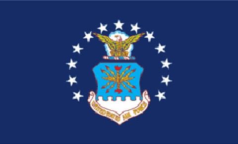 Vlag US Airforce blauw