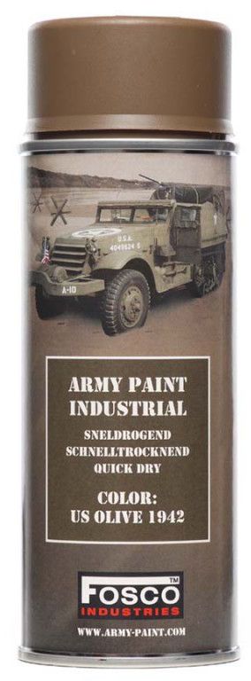 Verf spuitbus 400 ml. groen, US Olive 1942