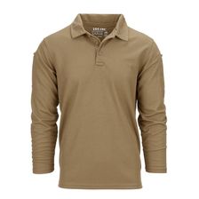 Tactical polo Quickdry lange mouw Coyote