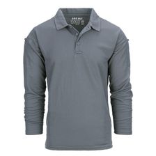 Tactical polo Quickdry lange mouw Wolf Grey