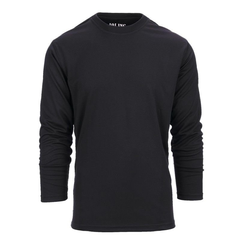 Tactical T-shirt Quickdry lange mouw zwart