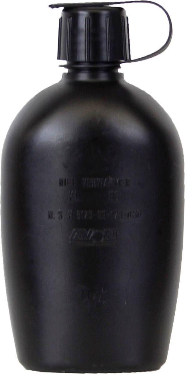 Veldfles groot origineel KL, gebruikt zwart