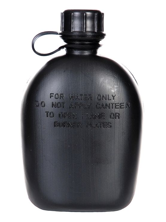 Veldfles PVC zwart nieuw