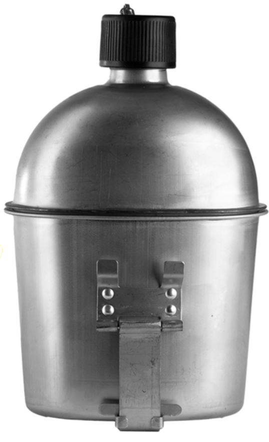 Veldfles RVS met mok