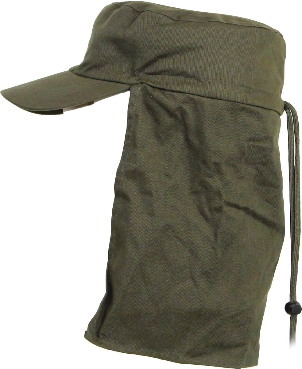 Veldpet met nekbescherming groen 