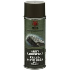 Verf spuitbus 400 ml. groen, Olive Drab, MFH, RAL 6014