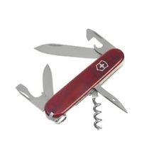 Spartan zakmes Victorinox rood transparant
