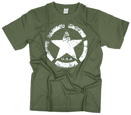 T-shirt Vintage US Army Ster groen
