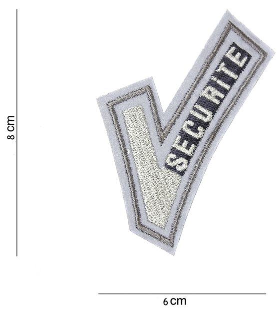 Securite V-tje stof reflecterend.