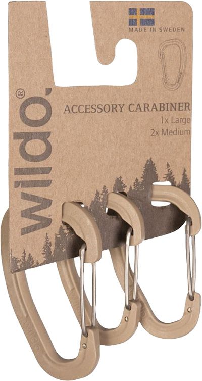Karabijnhaak Wildo 3 stuks Coyote