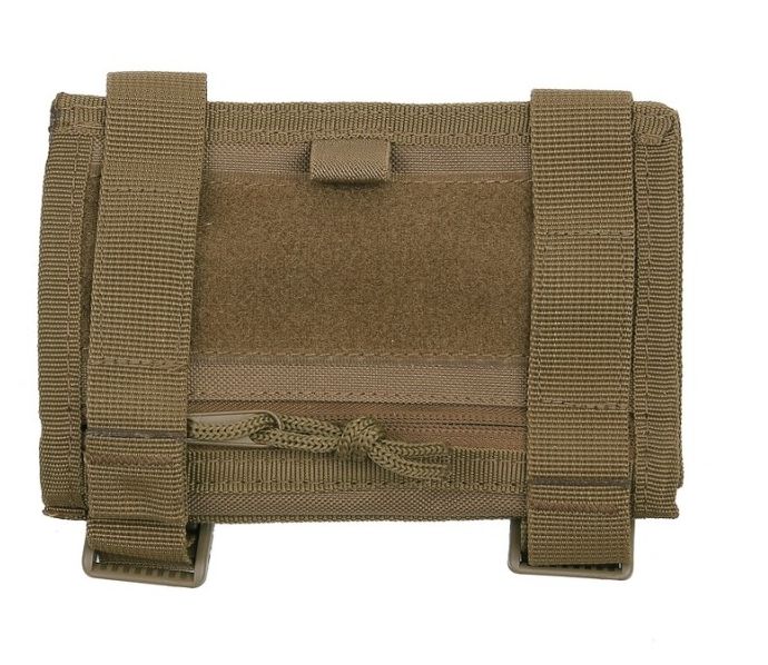 Onderarm notitie- en kaart houder khaki