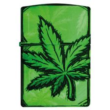 Zippo Glowing Cannabis Design
