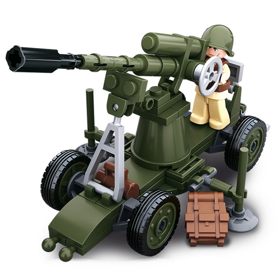 Sluban WW2 Allied anti-aircraft gun