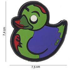 Embleem 3D PVC Zombie Duck #10052 groen/paars